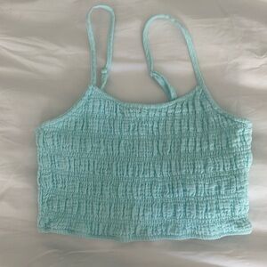 Blue tank top!!! Worn once SIZE:XS
